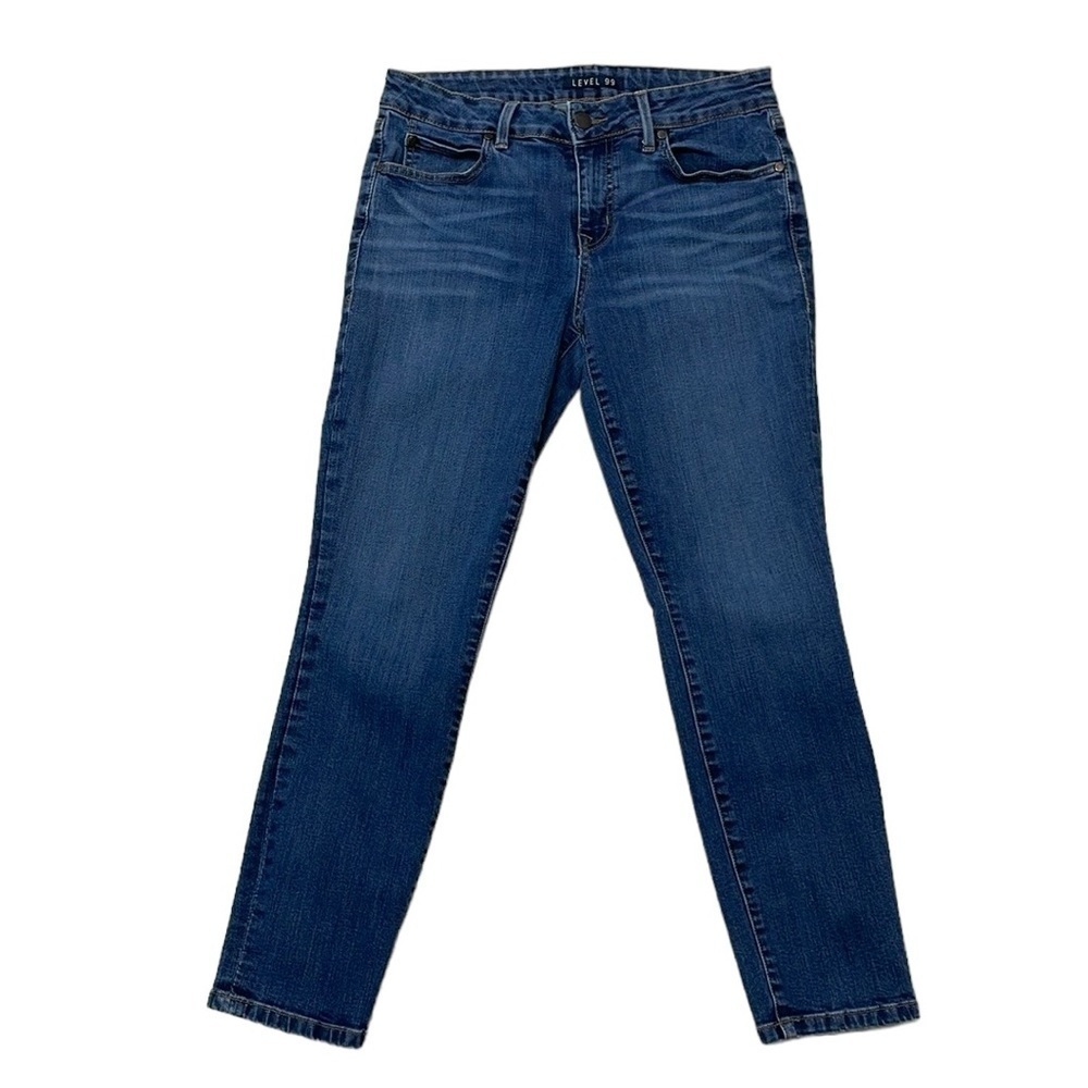 Level 99 Jeans Women's 29 Blue Faded Denim Skinny Ankle